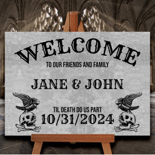 Poster Vintage, gothique ou Mariage d'Halloween