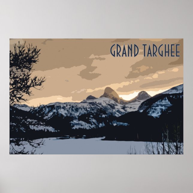 Poster vintage Grand Targhee (Devant)
