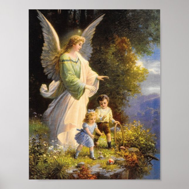 Poster vintage Guardian Angel Imprimer (Devant)