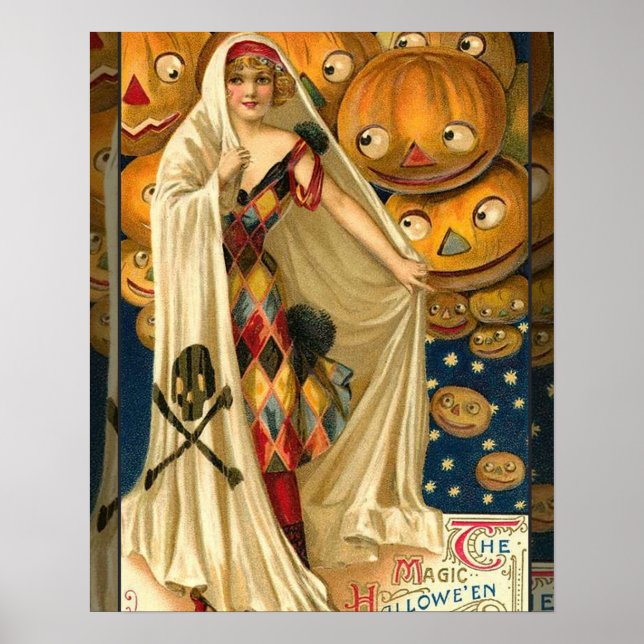 Poster Vintage Halloween (Devant)