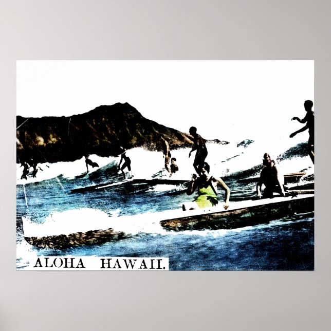 Poster Vintage Hawaii (Devant)