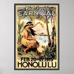 Poster Vintage Hawaii, USA -