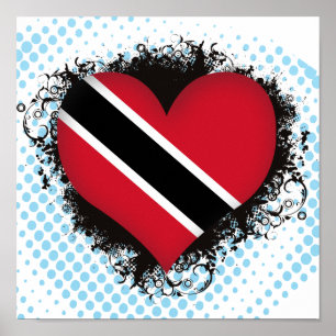 Poster Vintage I Love Trinidad and Tobago