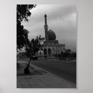 Poster Vintage Irak Mosquée de Bagdad Buniya