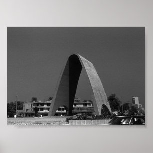 Poster Vintage Iraq Baghdad Unknown Soldier Arch