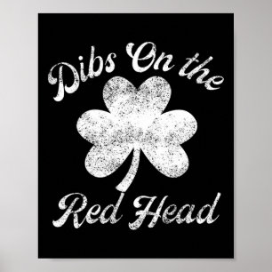Poster Vintage Irlandais St Patricks Trèfle Mes Dips Sur