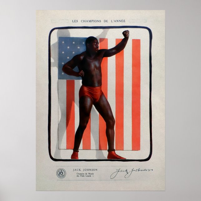 Poster Vintage Jack Johnson (Devant)