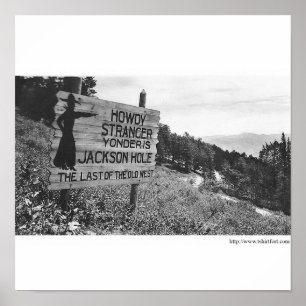 Poster Vintage Jackson Hole