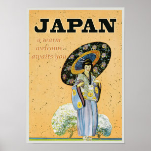 Poster vintage Japon Travel