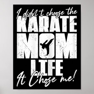 Poster Vintage Je n'ai pas choisi le Karate Maman Life It