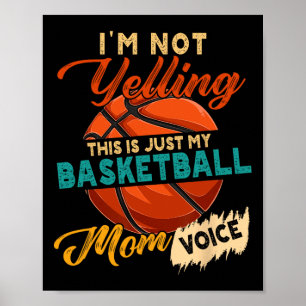 Poster Vintage Je ne hurle pas C'est juste ma maman de Sk