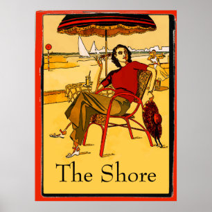 Poster Vintage Jersey Shore, modifier le texte