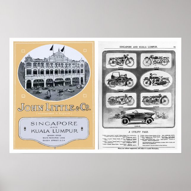 Poster Vintage John Little Publicité (Devant)