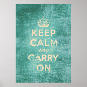 Poster Vintage keep calm and carry on