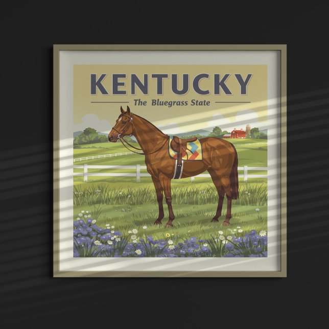 Poster Vintage Kentucky (Créateur téléchargé)