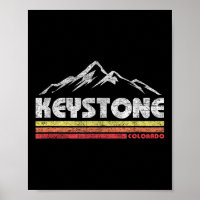 Vintage Keystone Colorado Retro Mountain Bike Ski