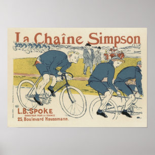 Poster Vintage La Chaine Simpson