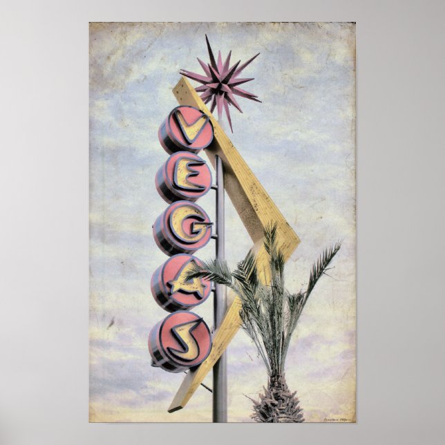 Poster vintage Las Vegas (Devant)
