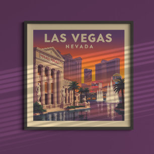 Poster Vintage Las Vegas Nevada