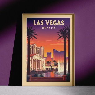 Poster Vintage Las Vegas Nevada