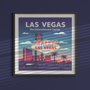 Poster Vintage Las Vegas Nevada