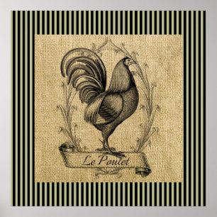 Poster Vintage Le Poulet