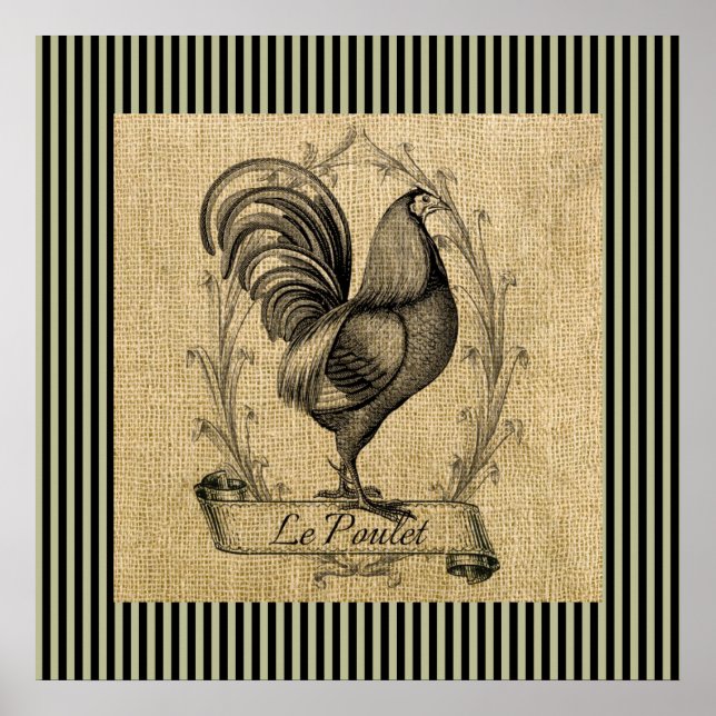 Poster Vintage Le Poulet (Devant)