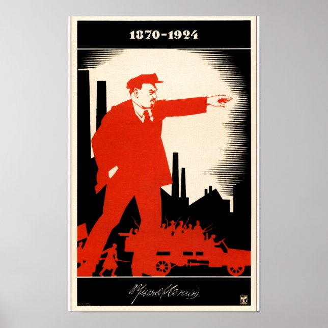 Poster vintage Lénine (Devant)