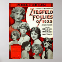 Poster vintage : Les folies de Ziegfeld de 1923