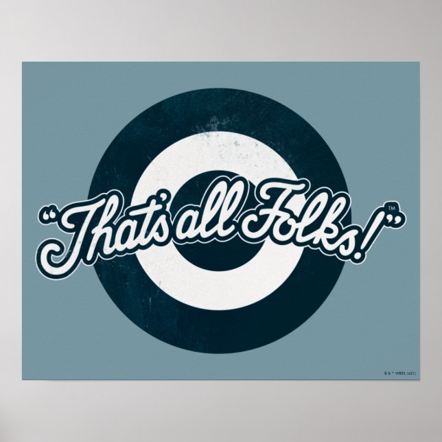 Poster Vintage LOONEY TUNES™ "C'EST TOUS DES FOLKS !™" (Devant)