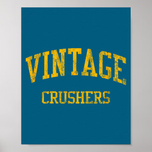 Poster Vintage lycée hs napa ca vintage sports