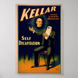 Poster Vintage Magician Illustration
