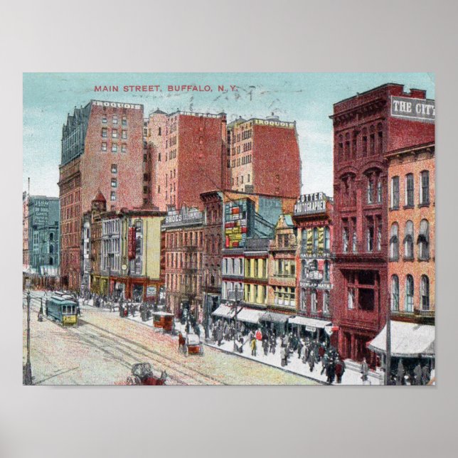 Poster Vintage Main St Postcard  (Devant)