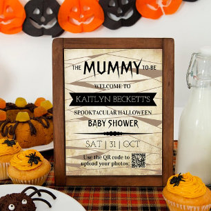 Poster Vintage maman   Baby shower Halloween