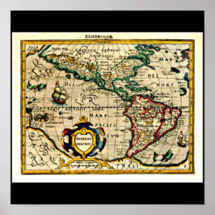 Poster-Vintage Maps-Jodocus Hondius 31 Poster
