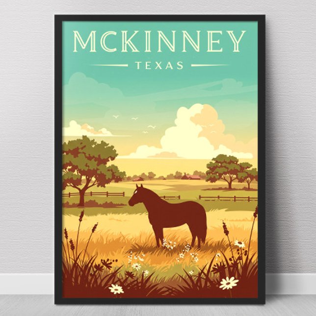 Poster Vintage McKinney Texas (Créateur téléchargé)