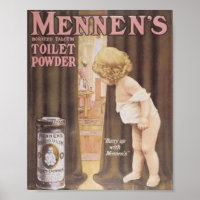 Vintage Mennen's Toilet Poudre enfant Pékin à Ba