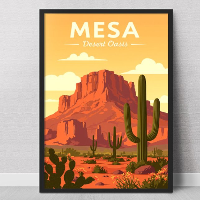 Poster Vintage Mesa Arizona (Créateur téléchargé)