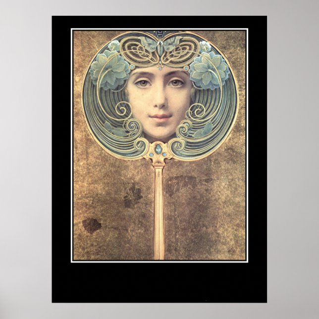 Poster vintage miroir (Devant)