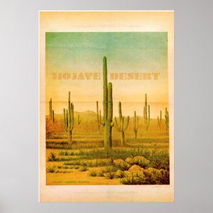 Poster vintage Mojave Desert Travel