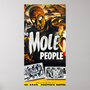 Poster Vintage Mole People Horror Movie
