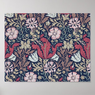 Poster Vintage motif floral, William Morris