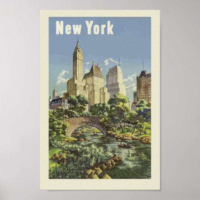 Poster Vintage New York (Devant)