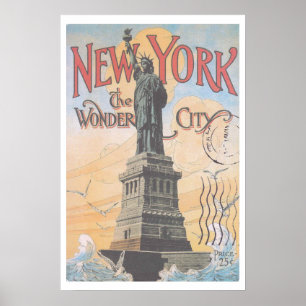 Poster vintage New York Travel