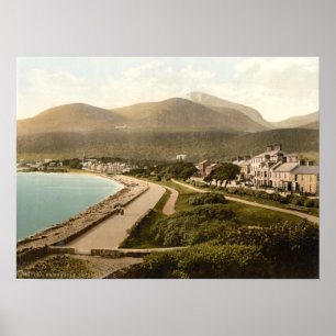 Poster Vintage Newcastle, comté de Down