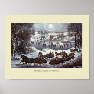 POSTER : VINTAGE NOËL : Central Park New York