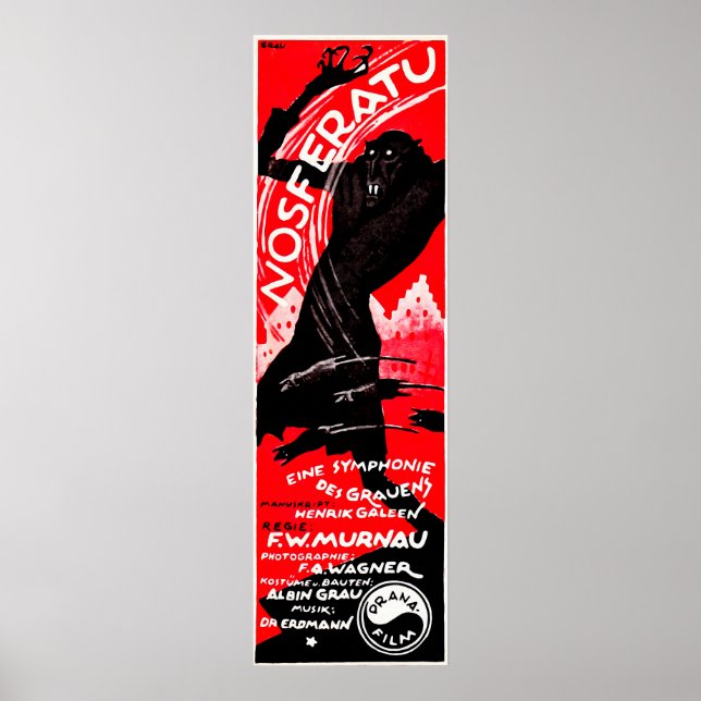 Poster Vintage Nosferatu (Devant)