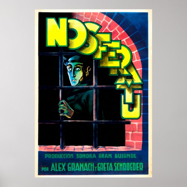 Poster Vintage Nosferatu espagnol (Devant)