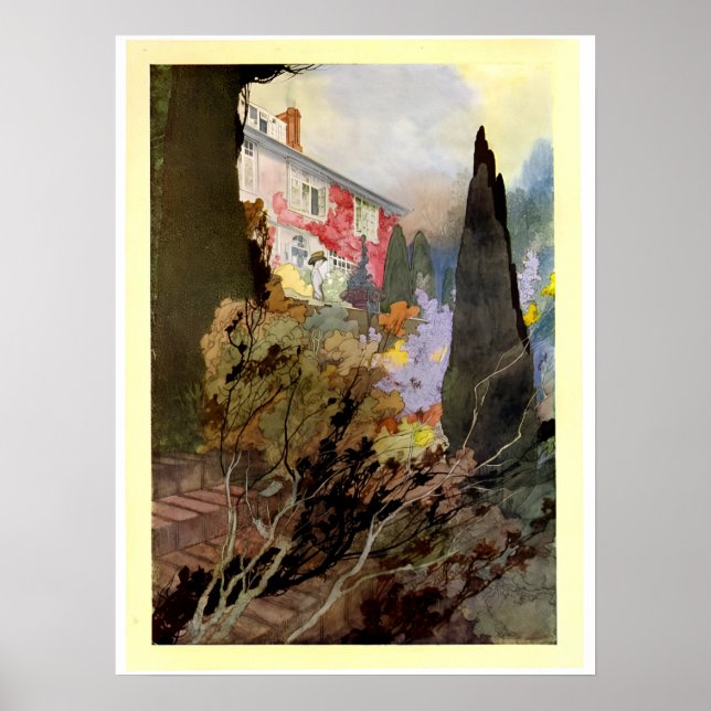 Poster vintage Notre Jardin Sentimental (Devant)