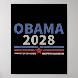 Poster Vintage Obama 2028 Obama pour président 2028 Rétro